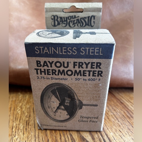 Bayou Classic Termometro Per Alimenti In Acciaio Inox – Asta Lunga 30,5 Cm, Ideale Per Friggere Tacchino E Oliere